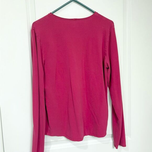 🔵 Gap long sleeve crew Pink top size Large - Picture 4 of 6